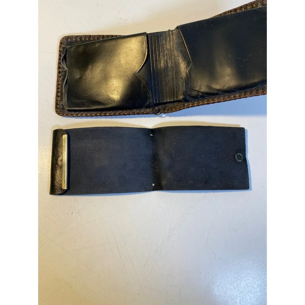 Hand Tooled Genuine Leather Bifold Wallet Leather Men Wallet